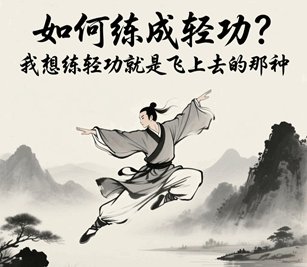 如何练成轻功?我想练轻功就是飞上去的那种